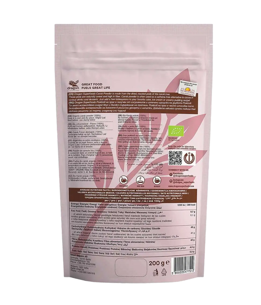 Farinha de alfarroba biológica 200g
