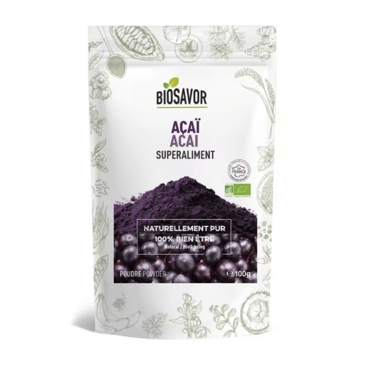 ACAI BIO EN POUDRE - 100G - COMPLÉMENT ALIMENTAIRE - Só Verde
