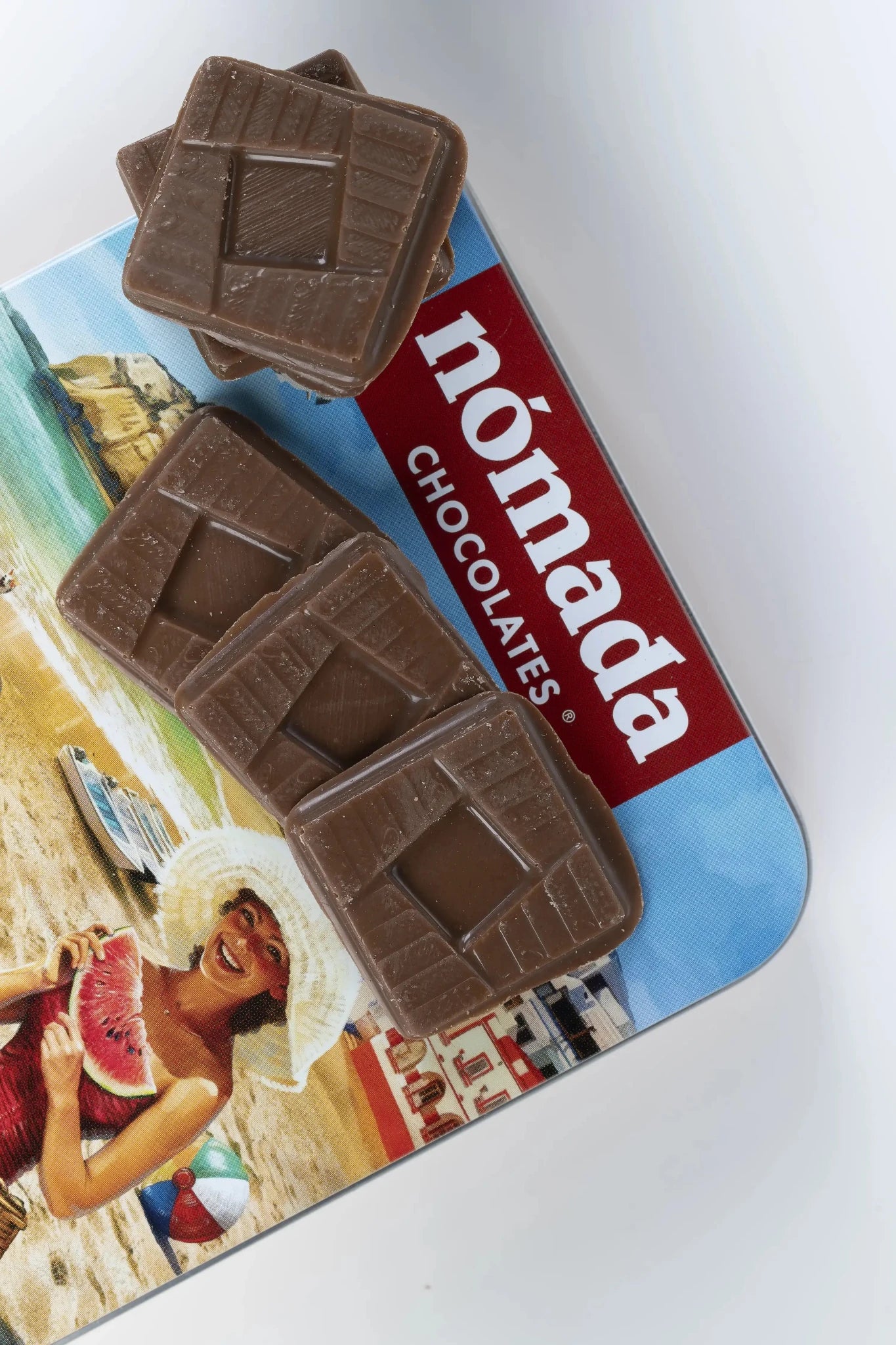 Algarve Milk Chocolate Tin 50g - Nómada Chocolates - Só Verde