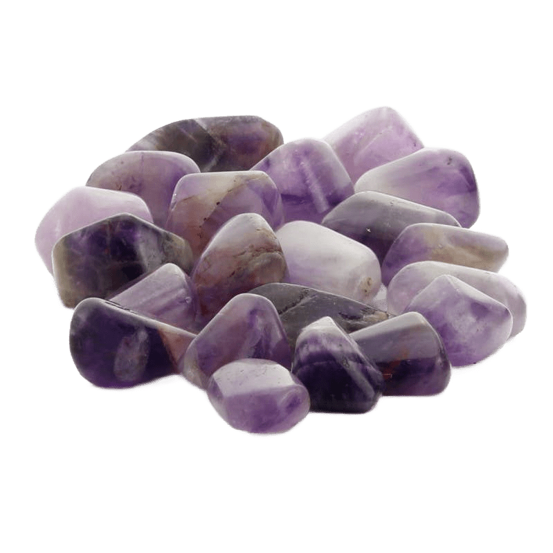 Banded Amethyst - Tumbled Stones - Só Verde
