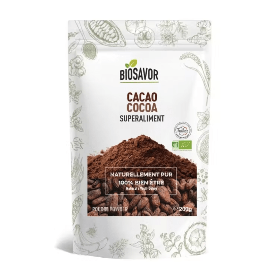 CACAO EN POUDRE - 200G - COMPLÉMENT ALIMENTAIRE - Só Verde