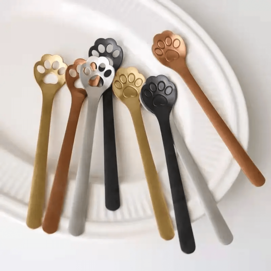 Cat's paw spoon - 4 colors - Tea, Coffee or Dessert - Só Verde