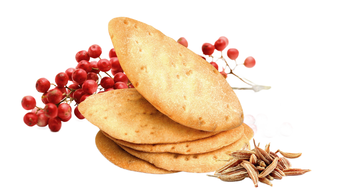Crackers with Pink Pepper, Cumin & Olive Oil - Só Verde