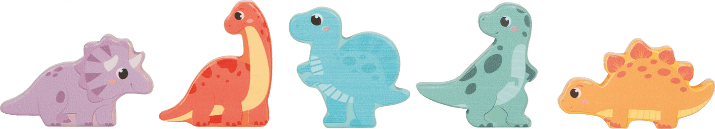 Dino Puzzle & Memo - Wooden Toys - Só Verde