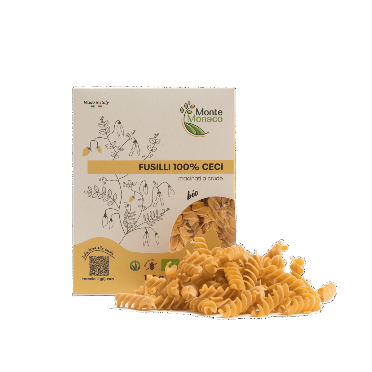 Fusilli 100% chickpea flour - Só Verde