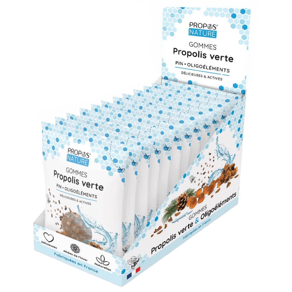 Green Propolis Gummies, Trace Elements & Pine - Sore Throat - Só Verde