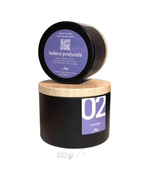 Handmade LAVENDER candle 100% soy wax - Só Verde