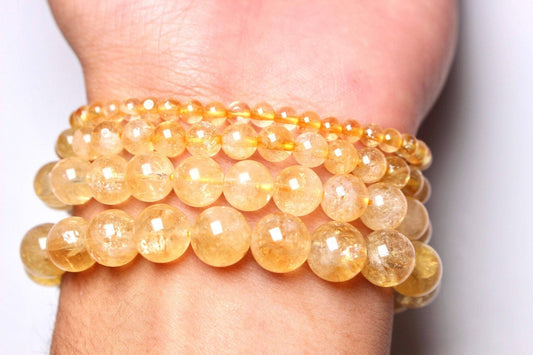 Heated Citrine A+ bracelet - Só Verde