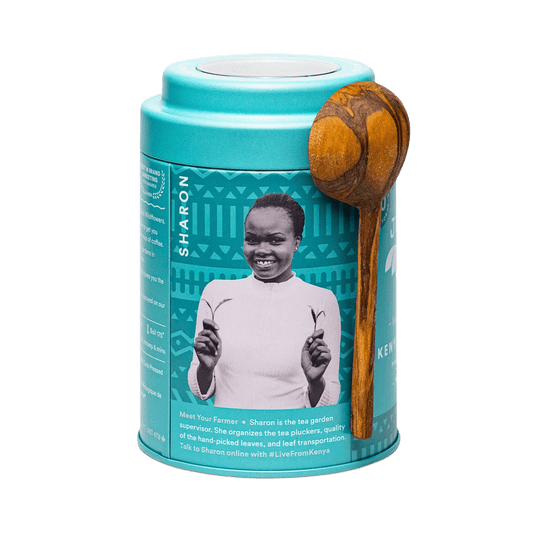 Kenyan Earl Grey Black Tea Gift Tin with Spoon - Só Verde