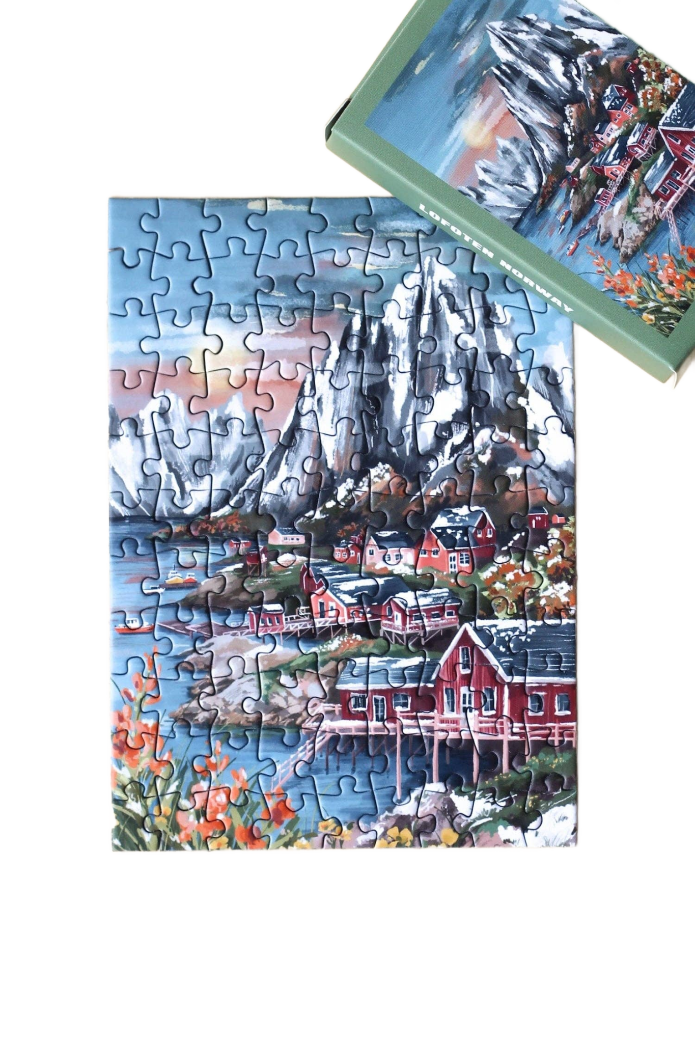 Mini Puzzle Lofoten Norway - Só Verde