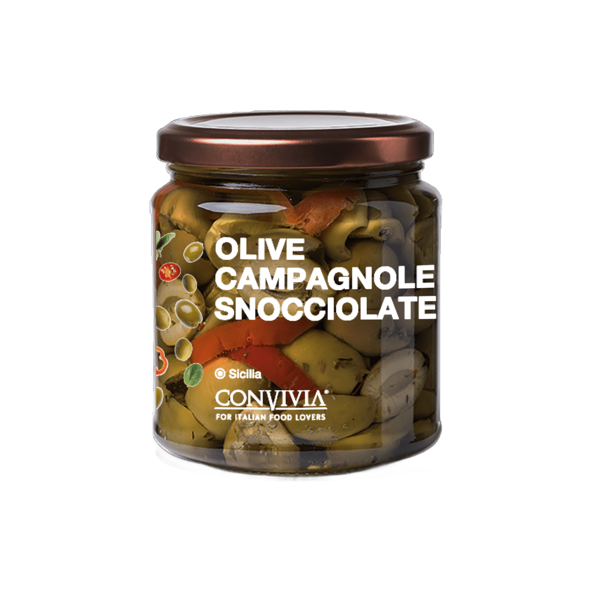 Olive campagnole snocciolate - Só Verde