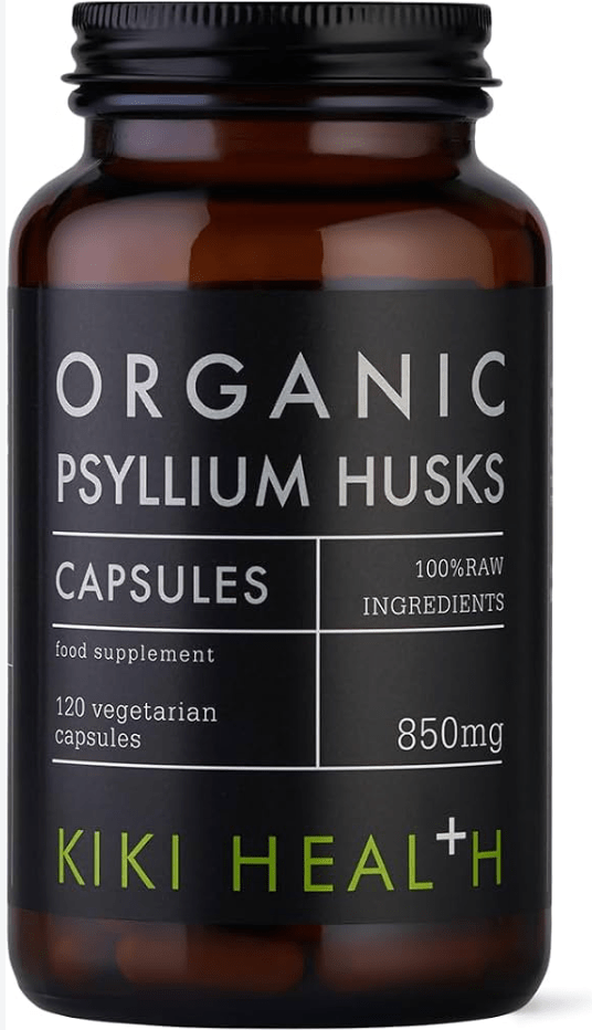 Organic Psyllium Husks 850mg - 120 capsules - KIKI HEALTH - Só Verde