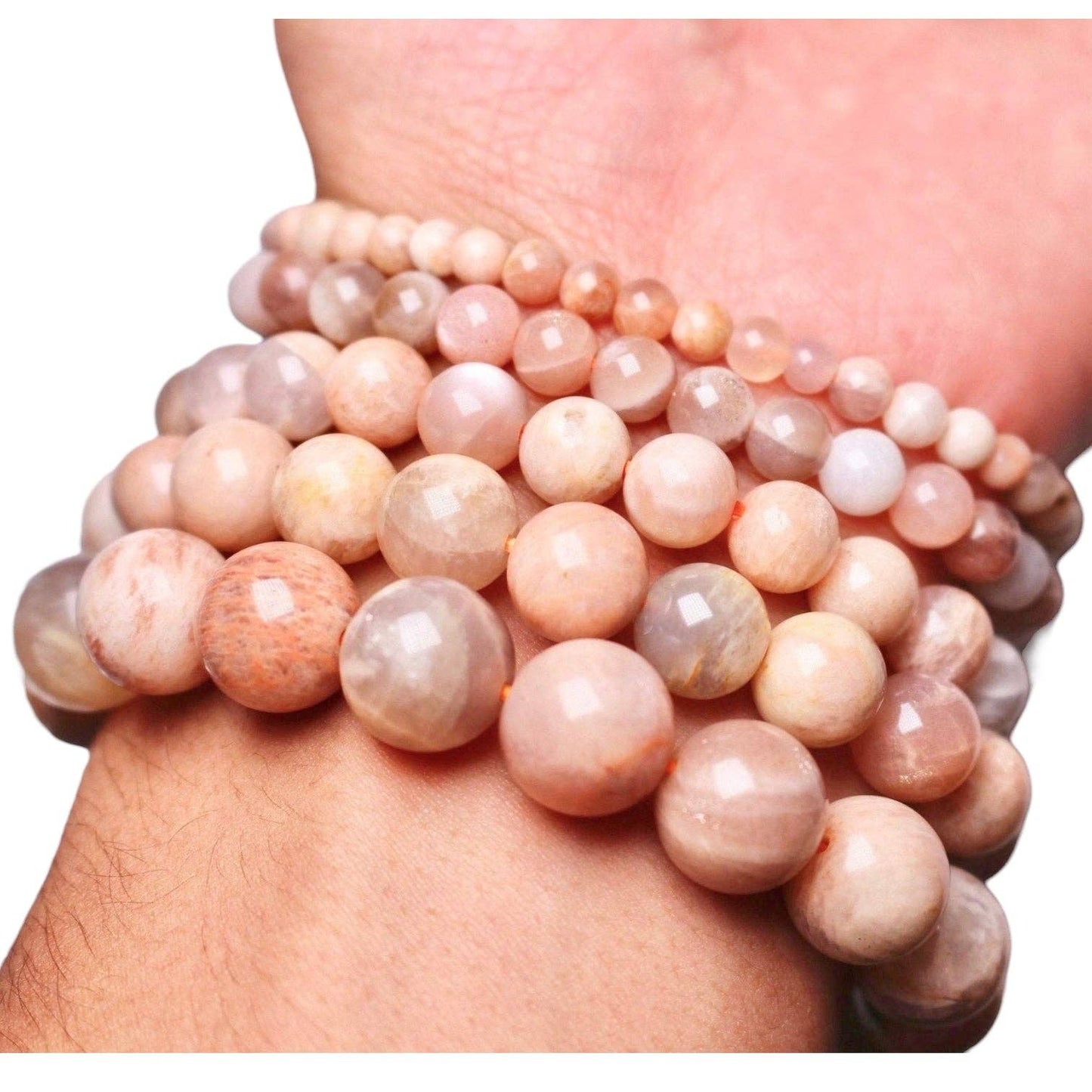Pink moonstone bracelet A+ - Só Verde