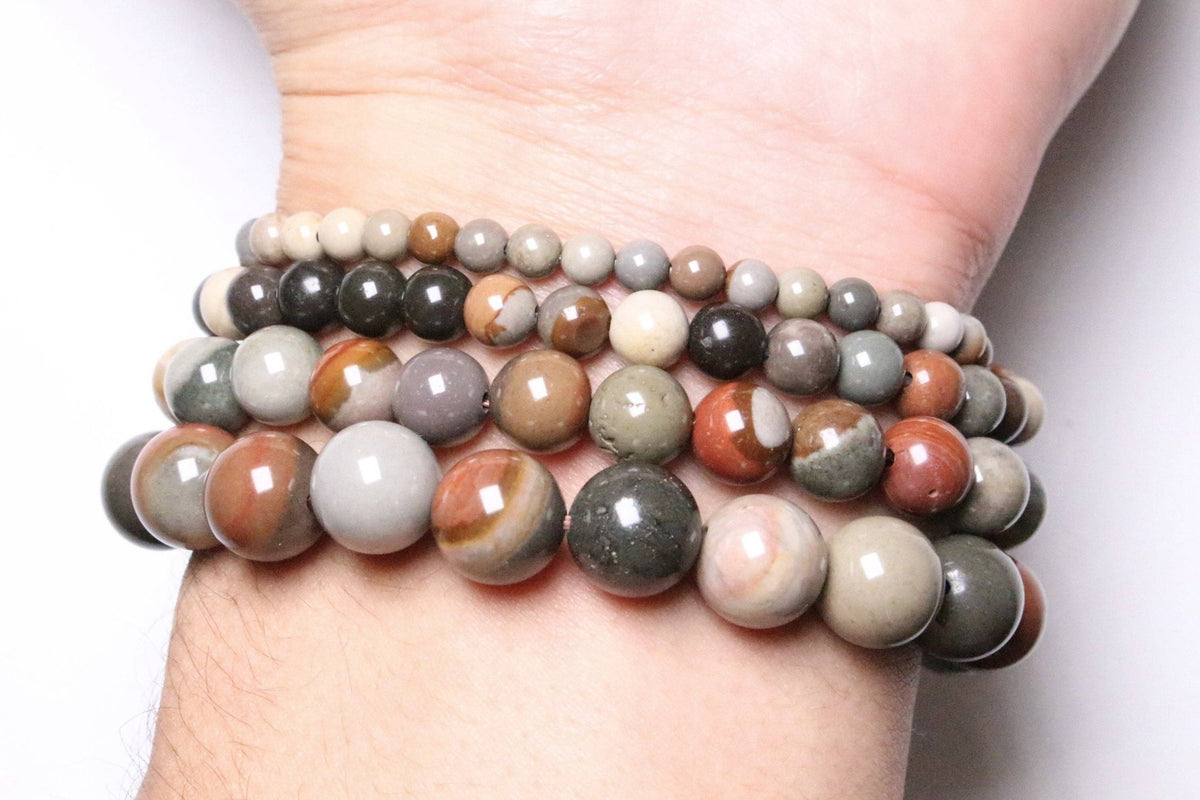 Polychrome Jasper Bracelet A - Só Verde