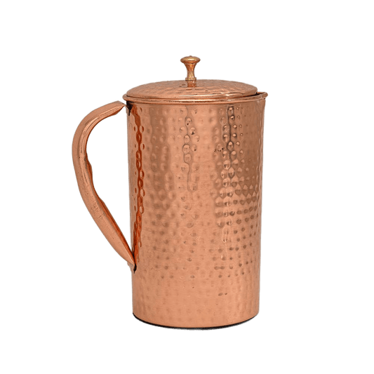 Pure Copper Jug Hammered B ±1.5 Liters - Só Verde