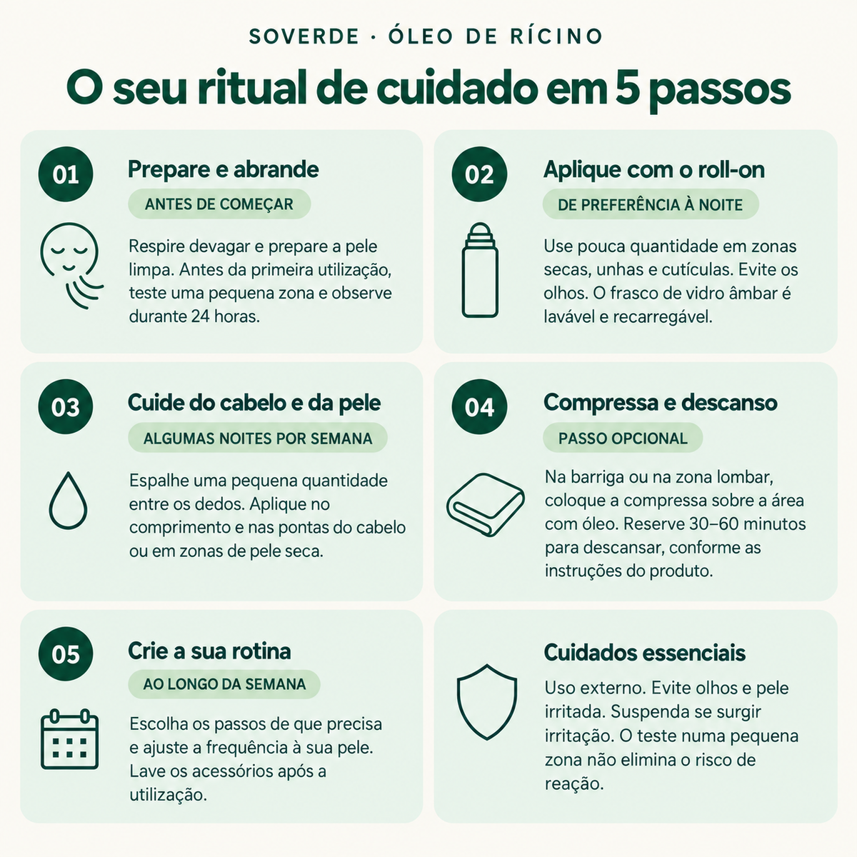 Óleo de rícino – o seu ritual de cuidado em 5 passos