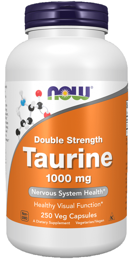 Taurine, Double Strength 1000 mg Capsules - Só Verde