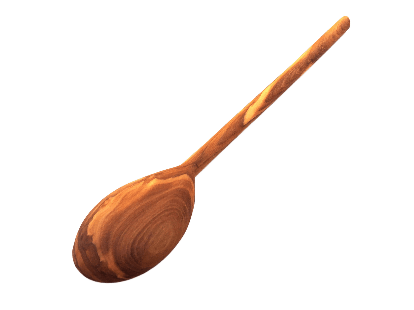 Wooden Spoon Oval Round Handle Handmade Olive Wood - Só Verde