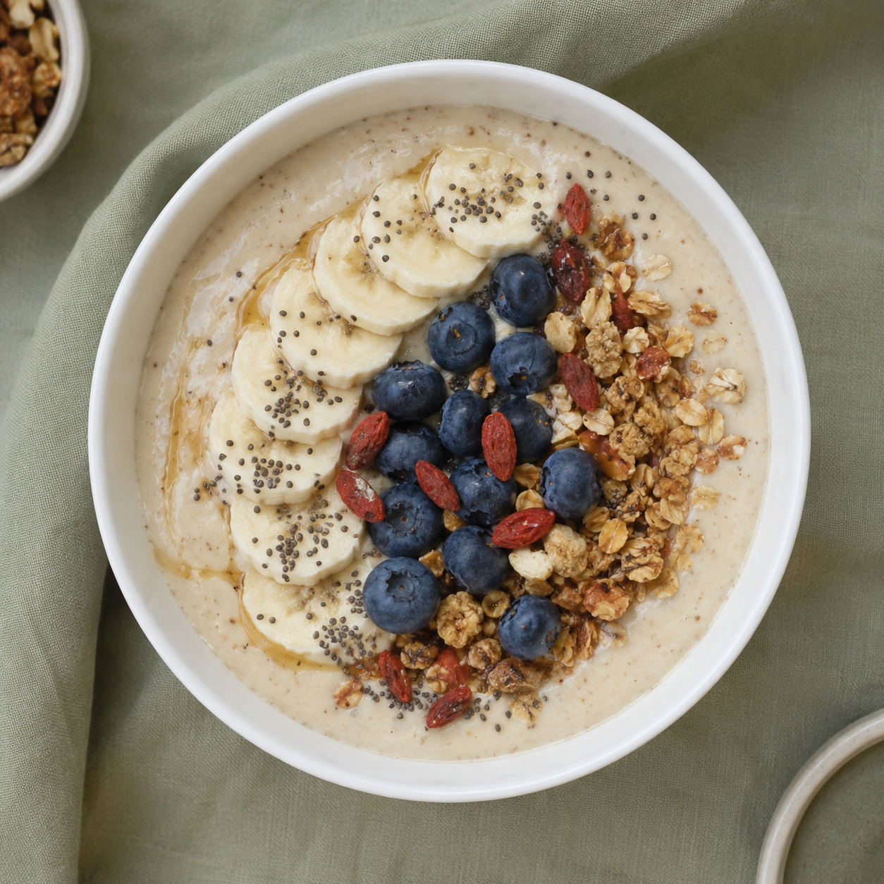 Chocolate Banana Overnight Porridge