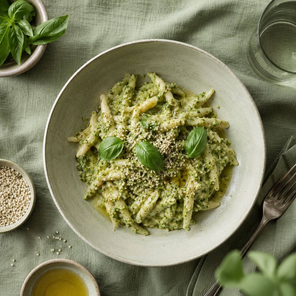 Hemp Seed Pesto Pasta