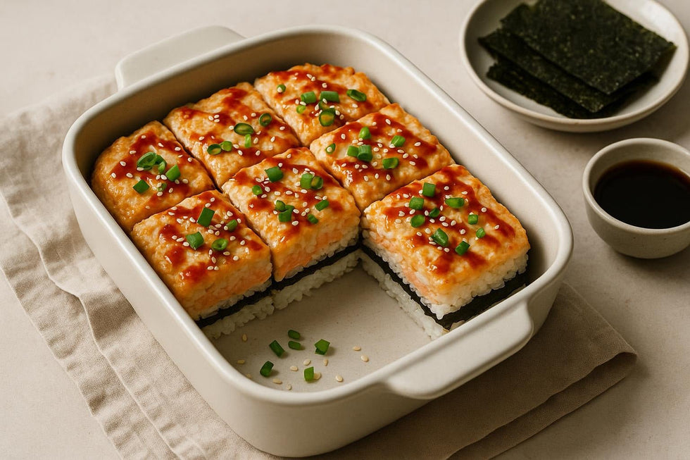 Baked Sushi Cake - Só Verde