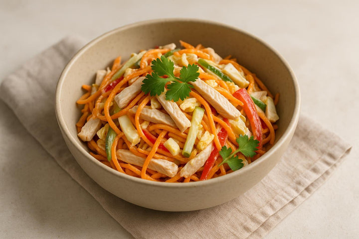 Chicken and Korean Carrot Salad