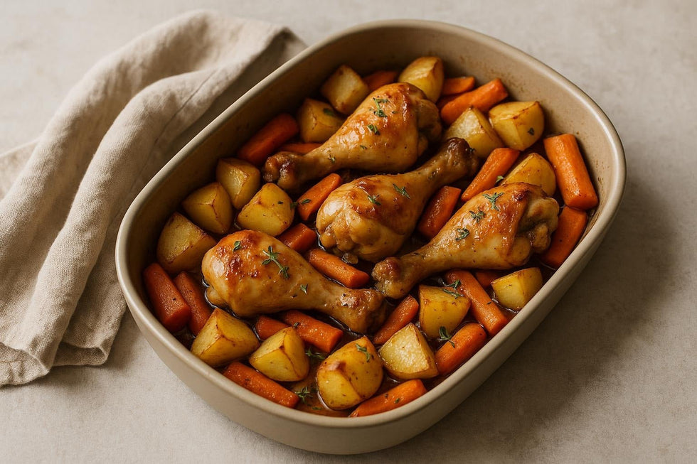 Chicken Drumsticks with Vegetables - Só Verde