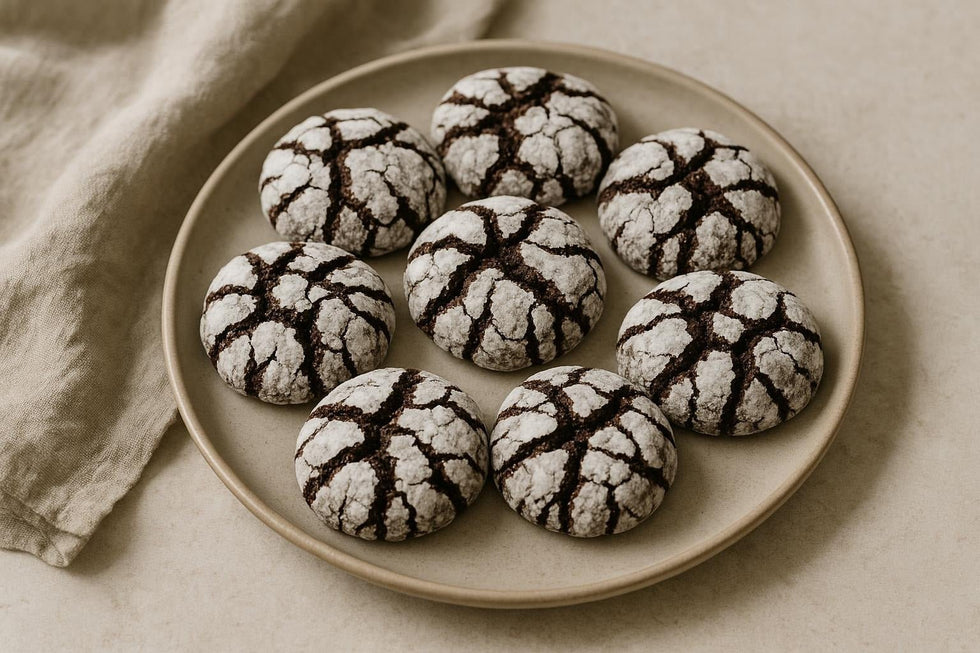 Chocolate Crinkle Cookies - Só Verde