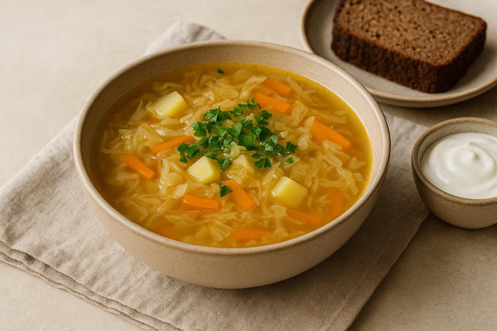 Classic Lenten Cabbage Soup with Fresh Cabbage - Só Verde