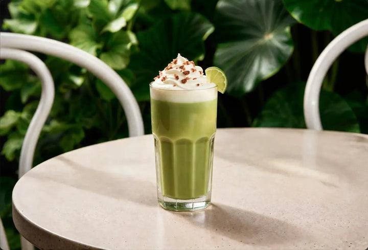 Creamy Vanilla Matcha Latte - Só Verde