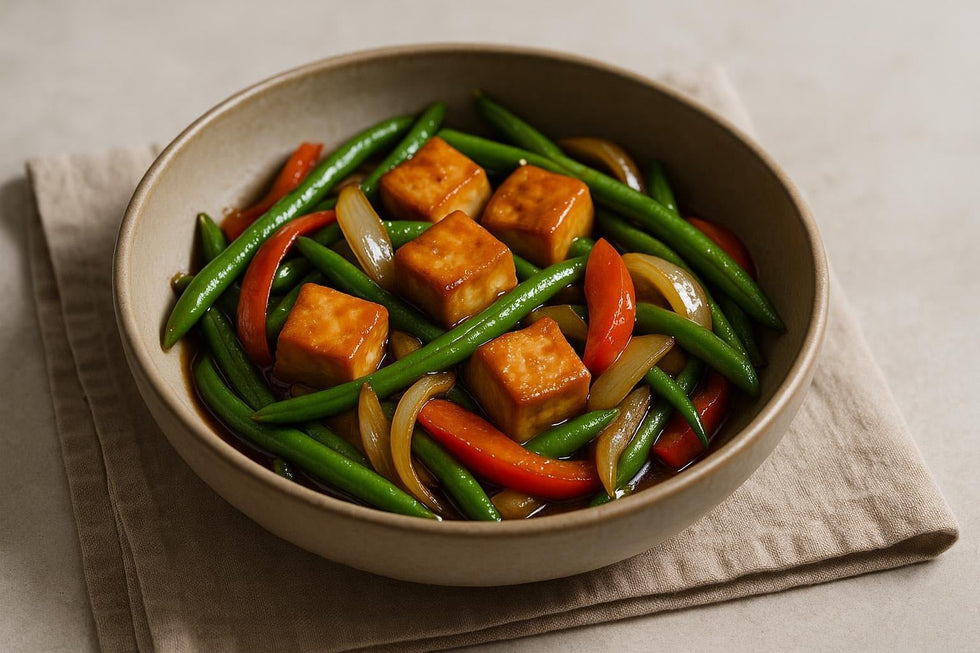 Fried Tofu with Vegetables - Só Verde