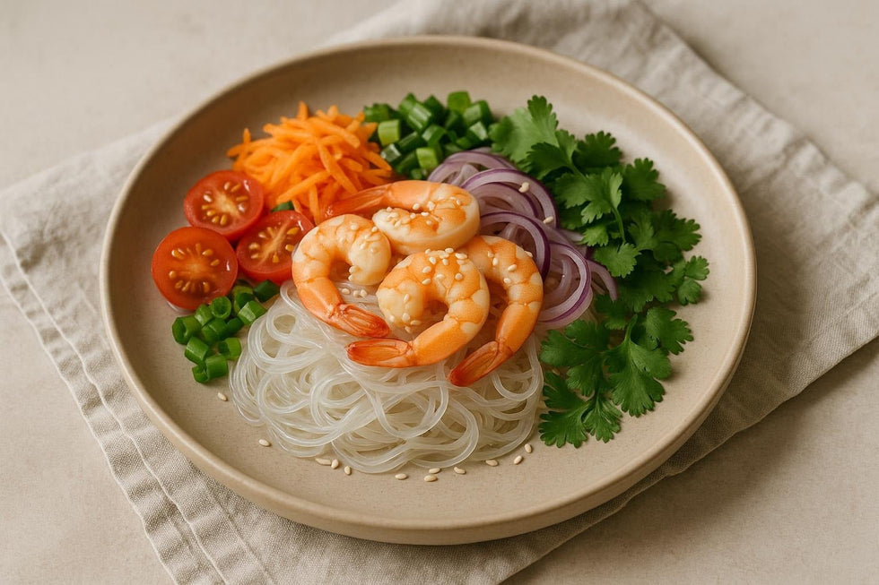 Glass Noodles with Shrimp - Só Verde