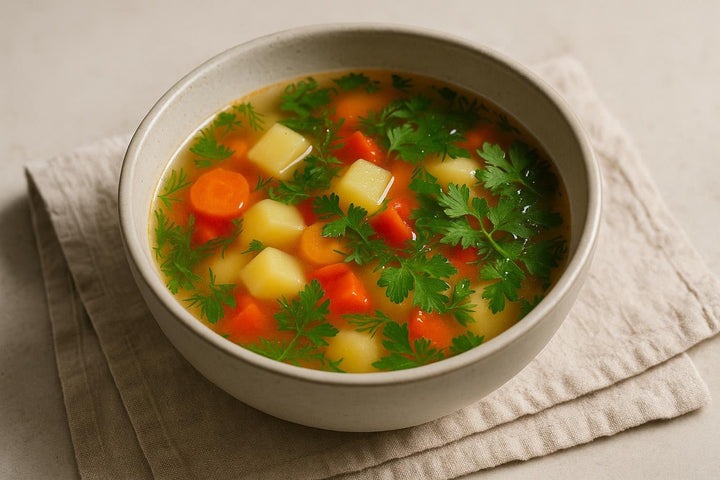 Light Pink Salmon Soup - Só Verde