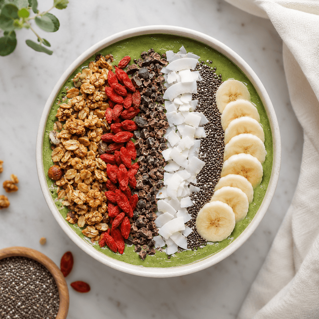 Matcha Açaí Superfood Smoothie Bowl - Só Verde