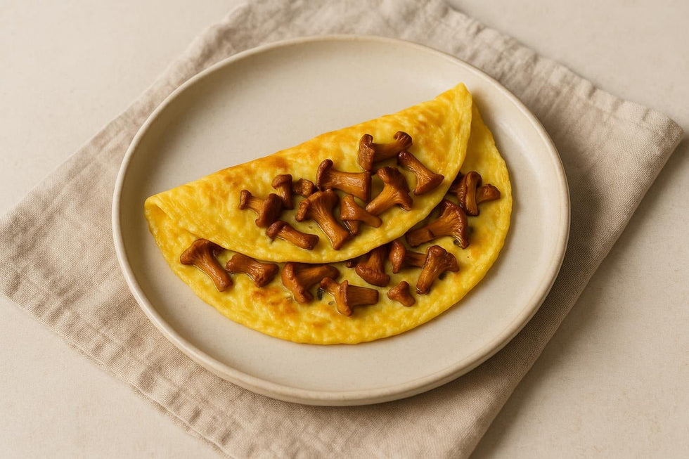 Omelette with Chanterelles - Só Verde