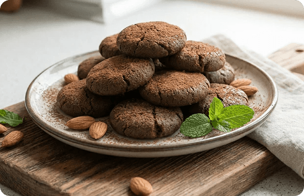 Organic Almond Cocoa Cookies - Só Verde
