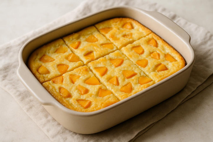 Peach Breakfast Casserole - Só Verde