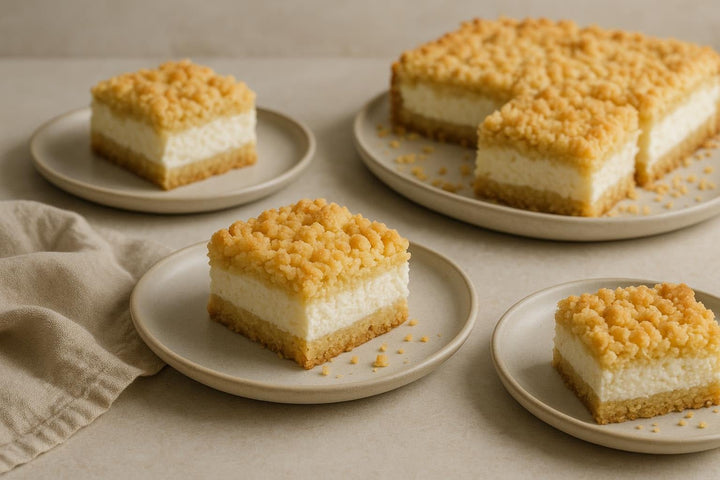 Royal Cottage Cheese Crumble Pie - Só Verde