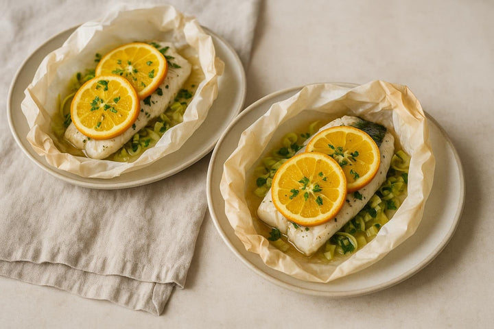 Sea Bass Fillet en Papillote - Só Verde