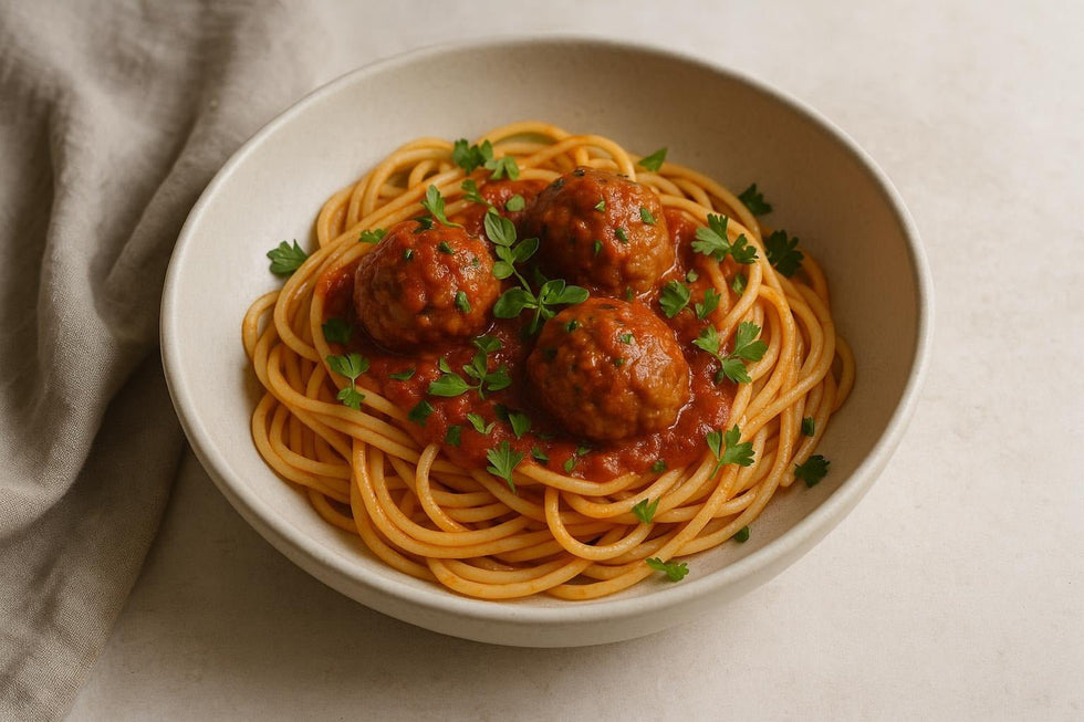 Spaghetti with Meatballs - Só Verde