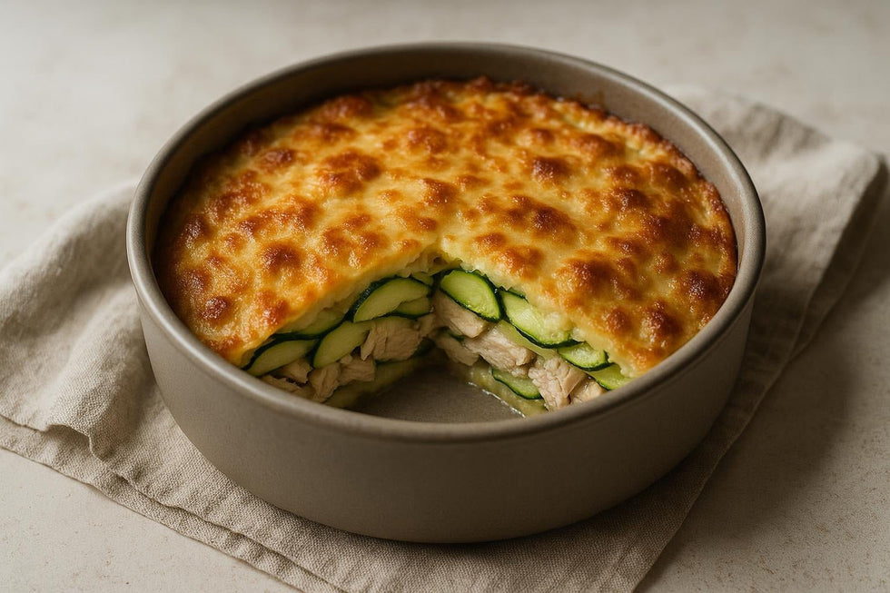Summer Pie with Courgettes and Chicken - Só Verde