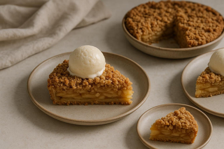 Three-Cup Apple Crumble Pie - Só Verde