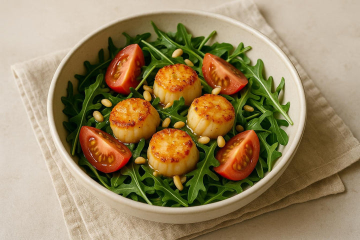 Warm Salad with Scallops