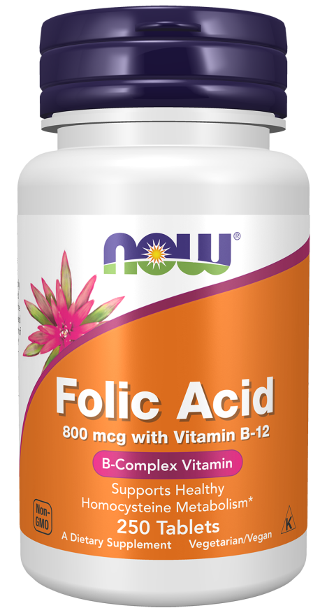 Folic Acid 800 mcg with Vitamin B-12 Tablets