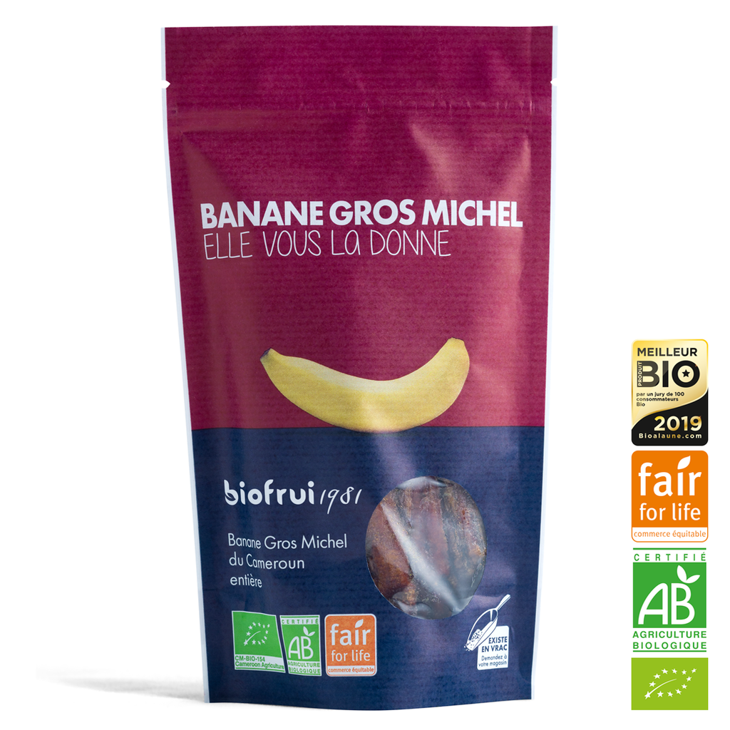 Fair trade whole Gros Michel banana from Cameroon | 150 g