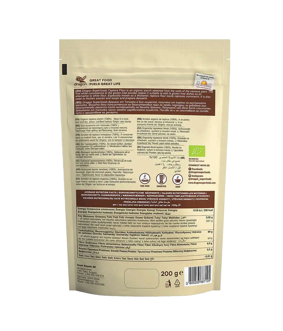 Farinha de tapioca biológica 200g