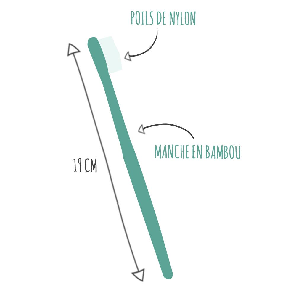 Escova de dentes em bambu