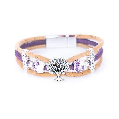 Cork handmade  bracelet for women BR-108-MIX-5
