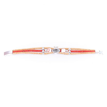 Cork handmade  bracelet for women BR-108-MIX-5