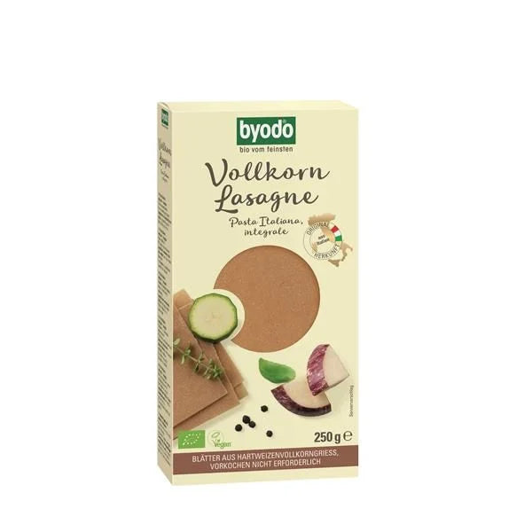 Massa para lasanha integral biológica byodo 250 g